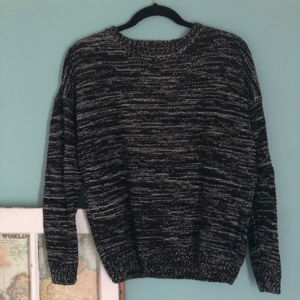 Black and white woven sweater from Forever 21
